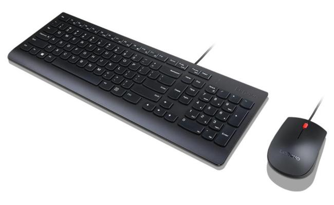 Lenovo Essential Wired Combo - Keyboard & Mouse Set Arabic / English Layout