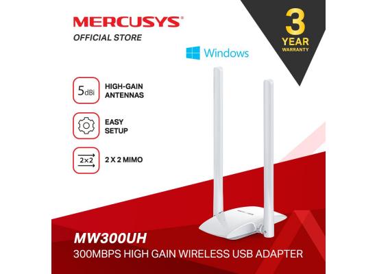 Mercusys MW300UH Wireless Adapter 300mbps High Gain USB