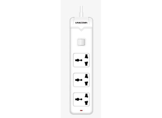 LINKCOMN LC-PS301 Power Strip 3-Outlet w/ 1.5m Power Cord