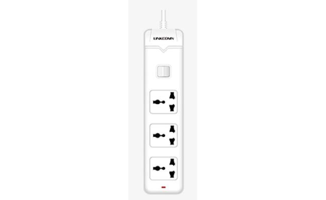 LINKCOMN LC-PS301 Power Strip 3-Outlet w/ 1.5m Power Cord LINKCOMN LC-PS301 Power Strip 3-Outlet w/ 1.5m Power Cord