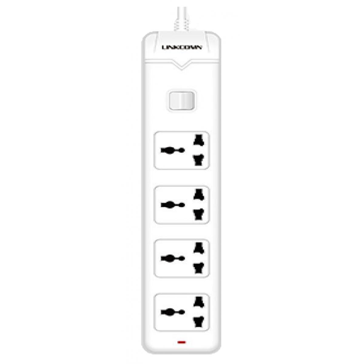 LINKCOMN LC-PS301 Power Strip 4-Outlet w/ 1.5m Power Cord | LC-PS401 | City Center For Computers ...