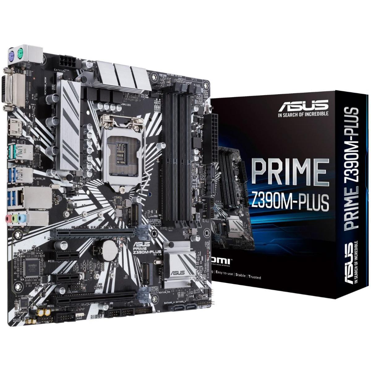 Asus prime z390m plus какие процессоры поддерживает