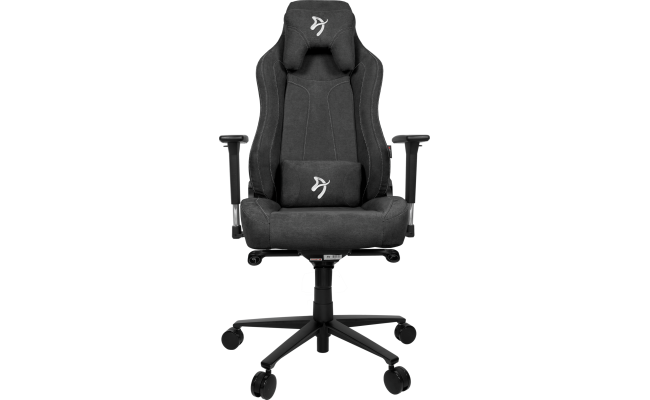 Arozzi Vernazza Soft Fabric Gaming Chair Multi-Dimensional Armrests Rocking & Lock-Tilt Function Adjustable Height & Backrest 3D Armrests - Dark Grey