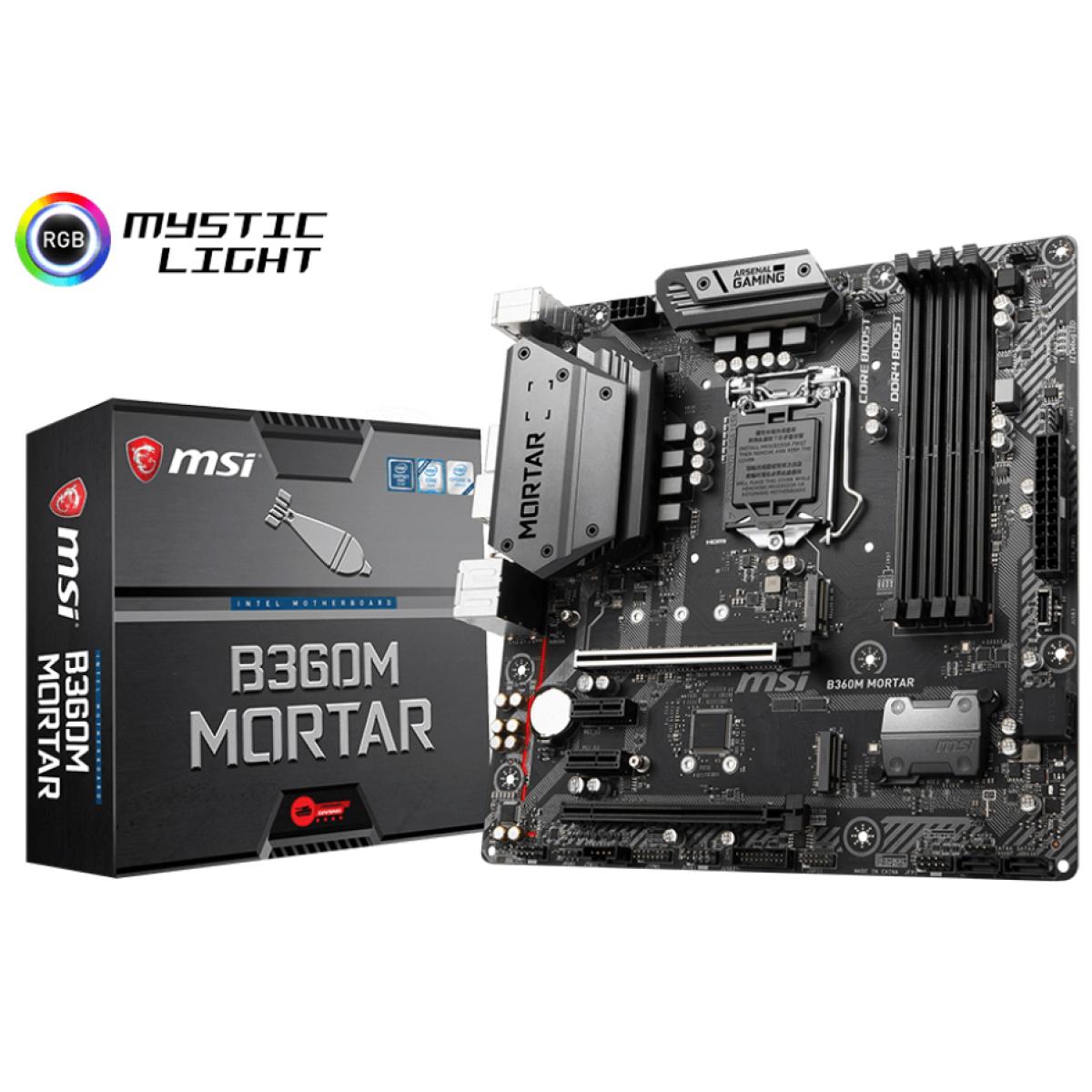 MSI B360M MORTAR Intel B360 HDMI Micro ATX M.B | B360M MORTAR | City ...