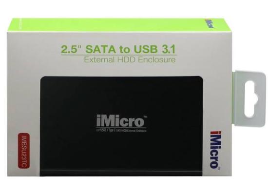 iMicro IMBSU23TC 2.5" SATA to USB 3.1 Type C  (Black)