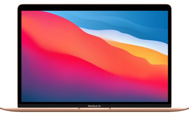 Apple MacBook Air 13 (Latest Model) Apple M1 8‑core CPU & 8‑core GPU Retina True Tone - Gold