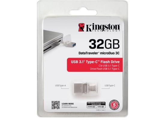 Kingston Digital 32GB Data Traveler Micro Duo USB 3C Flash Drive