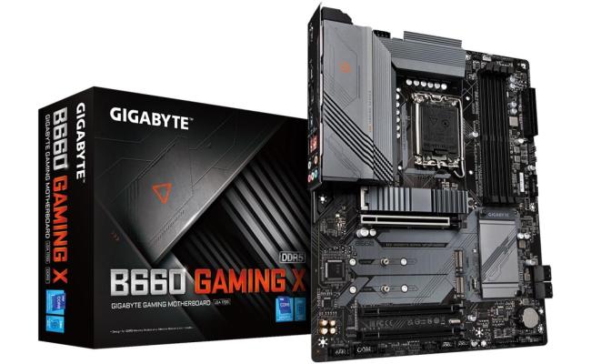 GIGABYTE B660 GAMING X DDR5 Intel 12th Gen 3x PCIe 4.0/3.0 M.2 slots RGB FUSION 2.0
