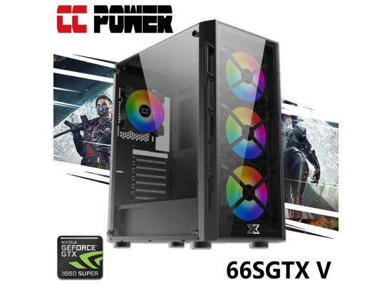 CC Power 66SGTX V Gaming PC AMD Ryzen 5 w/ GTX 1660 TI 6GB DDR6