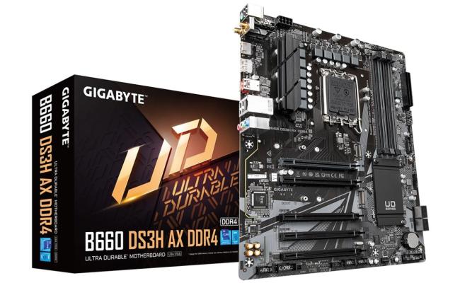 GIGABYTE B660 DS3H DDR4 AX Intel 12th Gen WIFI 6 PCIe 4.0 DDR4 2xM.2 slots USB Type-C