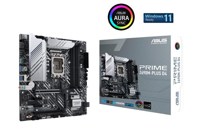 ASUS Prime Z690M-Plus Intel 12th Gen Motherboard PCIe 5.0 DDR4 3x M.2 USB Type-C