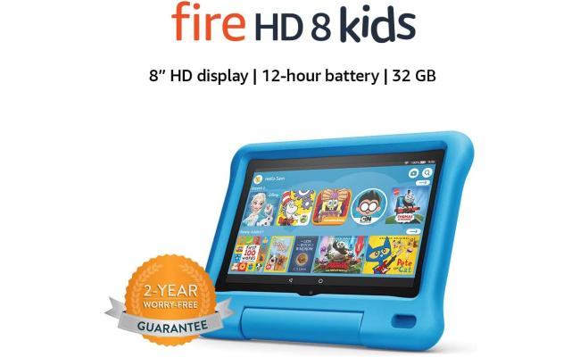 Amazon Fire HD 8 Kids Edition 10th Generation Tablet 8.0" HD WIFI Kid-Proof Case - Blue