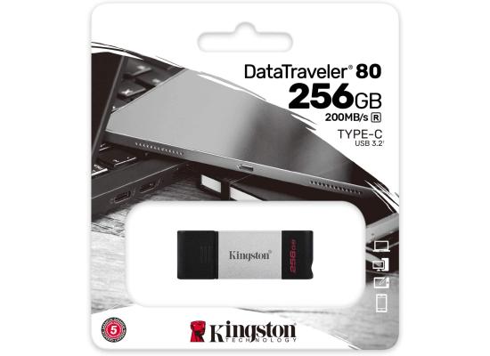 Kingston DataTraveler 80 256GB USB Type-C Flash Drive -  Metal