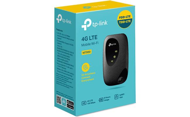 TP-Link M7000 4G LTE Travel Mobile Mi-Fi Hotspot For Up to 10 Devices Rechargeable Battery