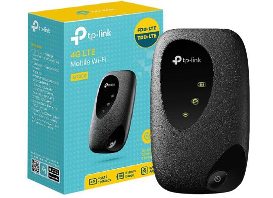 TP-Link M7200 4G LTE Travel Mobile Mi-Fi Hotspot For Up to 10 Devices Rechargeable Battery