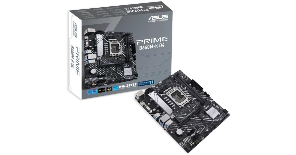 Asus prime b660m k d4