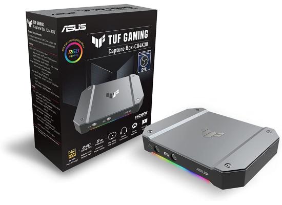ASUS TUF CU4K30 Gaming Video Capture Card 4K/2K/1080p 120 HDR Record & Stream with PC, PS5, Xbox, Switch