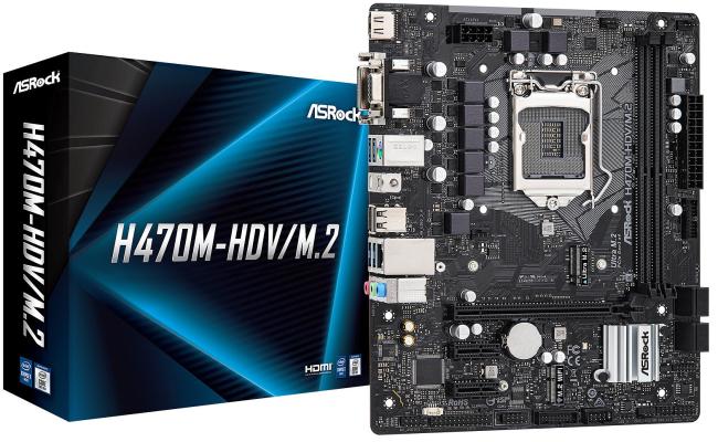 ASROCK H470M-HDV/M.2 Intel H470 M.2 Micro ATX Mainboard