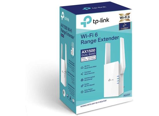 TP-Link RE505X AX1500 Dual Band Wi-Fi 6 Range Extender