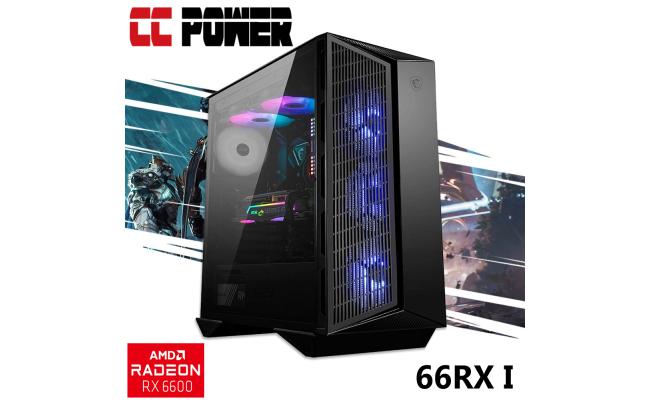 CC Power 66RX I Gaming PC 5Gen AMD Ryzen 5 w/ RX 6600 Custom Air Cooler