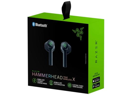 Razer Hammerhead True Wireless X Bluetooth Gaming Earbuds w/ Gaming Mode Built-in Mic & Charging Case