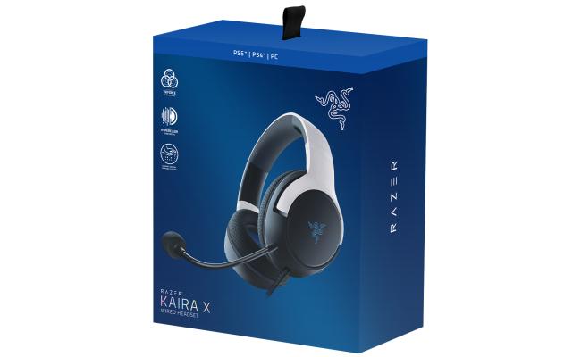 Razer Kaira X for Playstation Wired Gaming Headset for PS5 - White