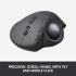 Logitech MX Ergo Wireless Trackball Mouse Adjustable Ergonomic Design Rechargeable, Graphite - Black