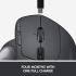 Logitech MX Ergo Wireless Trackball Mouse Adjustable Ergonomic Design Rechargeable, Graphite - Black