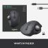 Logitech MX ERGO Advanced Wireless Trackball Mouse Adjustable Ergonomic Design Rechargeable 20% Less Muscle Fatigue Hand , Wrist & Forearm- Graphite