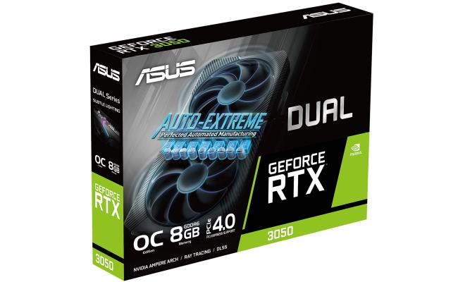 ASUS Dual GeForce RTX 3050 8GB GDDR6 OC Edition PCI Express 4.0 Video Card