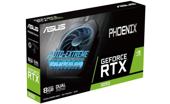 ASUS Phoenix GeForce RTX 3050 8GB GDDR6 PCI Express 4.0 Video Card
