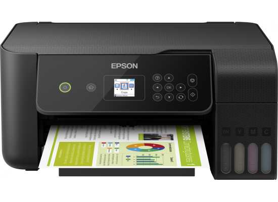 Epson EcoTank L3160 Wi-Fi All-in-One Ink Tank Printer (Black)