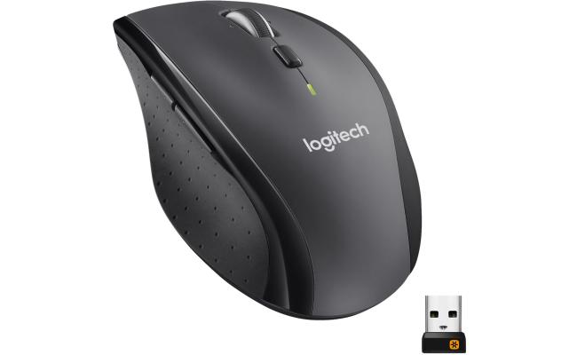 Logitech M705 Marathon Wireless Mouse, 2.4 GHz USB Unifying Receiver, 1000 DPI, 5-Programmable Buttons, 3-Year Battery, Compatible with PC, Mac, Laptop, Chromebook - Black Logitech M705 Marathon Wireless Mouse, 2.4 GHz USB Unifying Receiver, 1000 DPI, 5-Programmable Buttons, 3-Year Battery, Compatible with PC, Mac, Laptop, Chromebook - Black