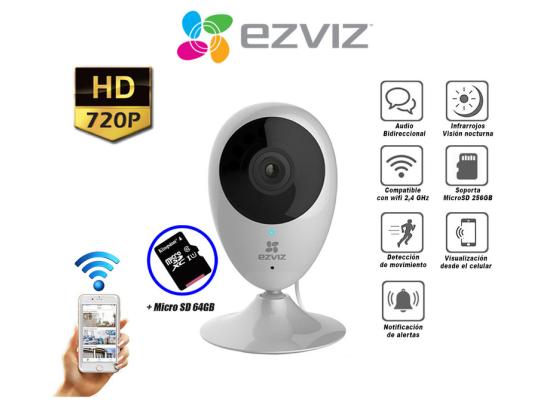 EZVIZ C2C HD Wi-Fi Home Monitoring Security Camera w/ Motion Detection Works Day/Night Mobile Live Streaming