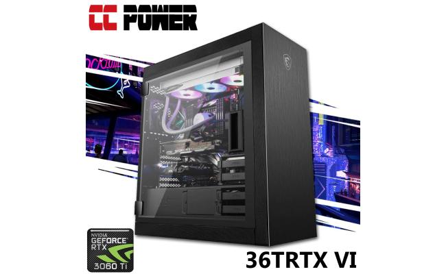 CC Power 36TRTX VI Gaming PC 5Gen AMD Ryzen 7 w/ RTX 3060 TI Liquid Cooled