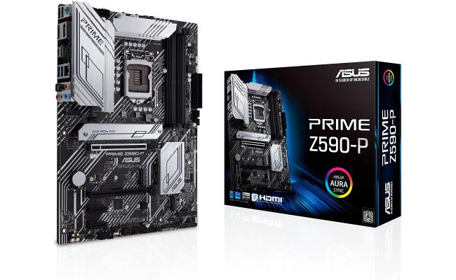 ASUS PRIME Z590-P Intel Z590 ATX Intel Motherboard Aura Sync RGB