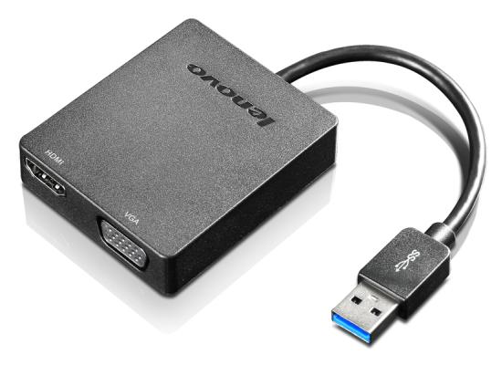 Lenovo Universal USB 3.0 to VGA/HDMI Adapter External Video Adapter