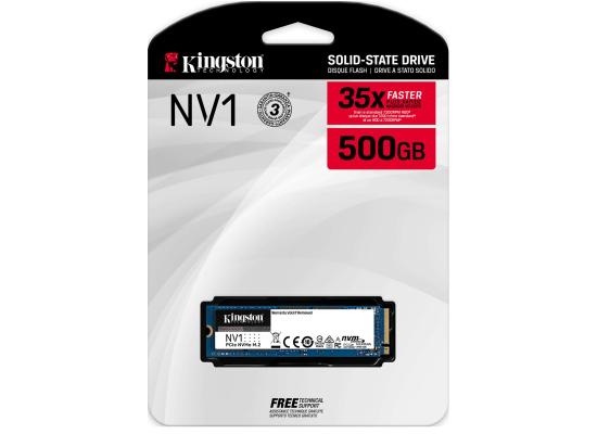 Kingston NV1 500G M.2 2280 NVMe PCIe Internal SSD Up to 2100 MB/s