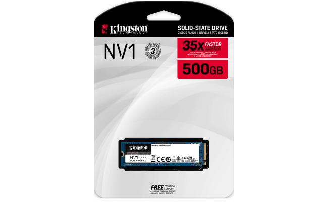 Kingston NV1 500G M.2 2280 NVMe PCIe Internal SSD Up to 2100 MB/s