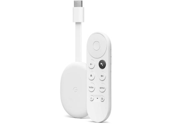 Chromecast with Google TV - Streaming Entertainment in 4K - Snow
