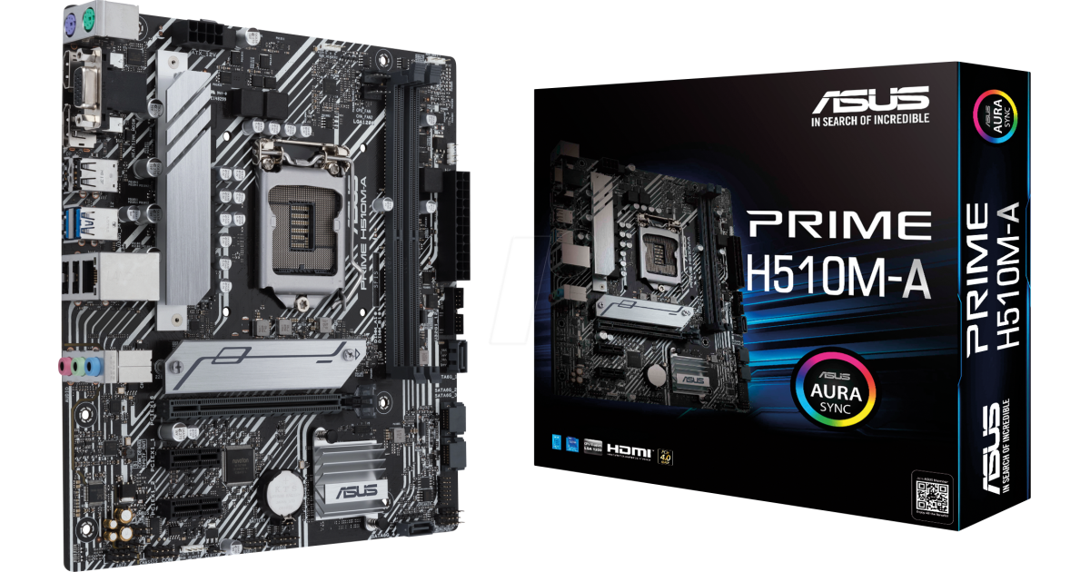 Asus prime h510m k нет изображения