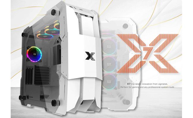 Xigmatek X7 Super Tower Support up to 480mm GPU RGB Tempered Glass - White