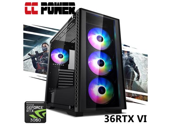 CC Power 36RTX VI Gaming PC 5Gen AMD Ryzen 7 w/ RTX 3060 Custom Air Cooler