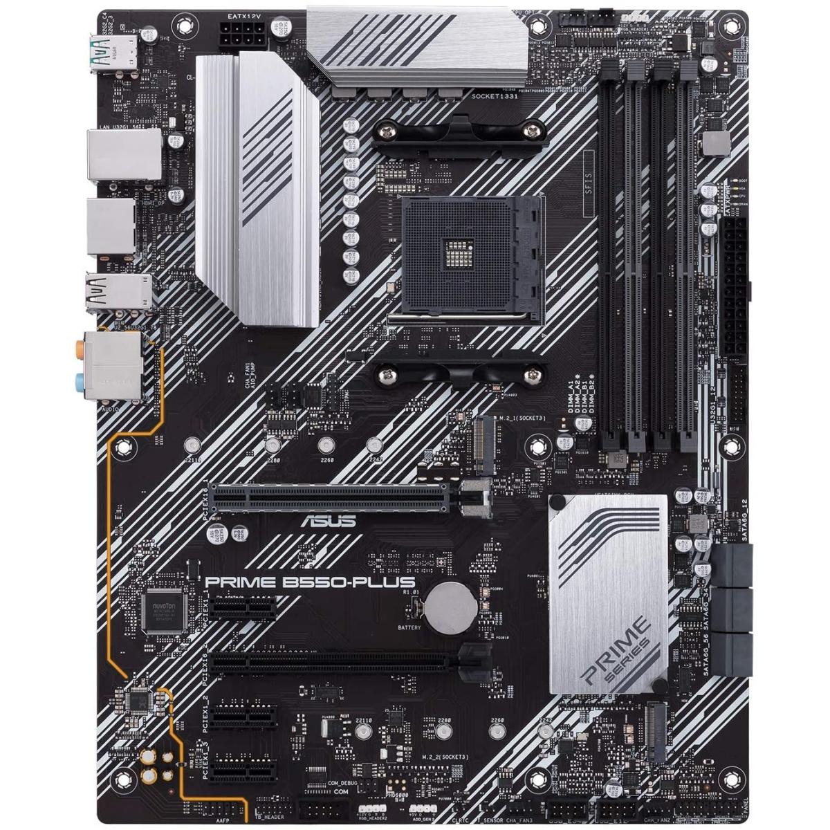 ASUS PRIME B550-PLUS AMD B550 SATA 6Gb/s ATX AMD Motherboard | PRIME ...