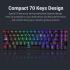 Redragon K599-KRS Wire & Wireless 60% Compact 70 Key Tenkeyless RGB Backlit Computer - Red Switch Redragon K599-KRS Wire & Wireless 60% Compact 70 Key Tenkeyless RGB Backlit Computer - Red Switch