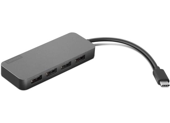 Lenovo USB-C to 4 Port USB-A Hub -  Gray