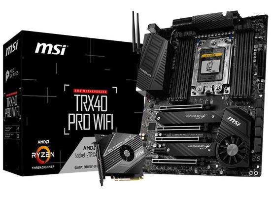 MSI TRX40 PRO WiFi AMD sTRX4 Dual 10G LAN Wi-Fi 6 Mainboard
