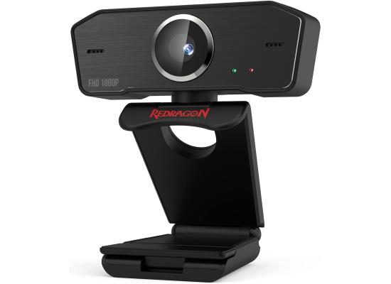 Redragon GW800 1080P PC Webcam Built-in Dual Mic 360° Rotation USB 30 FPS for Online Courses Video Conferencing & Streaming