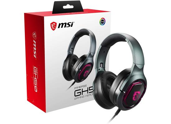 MSI Immerse GH50 7.1 Surround Sound RGB Mystic Light Metal Foldable 