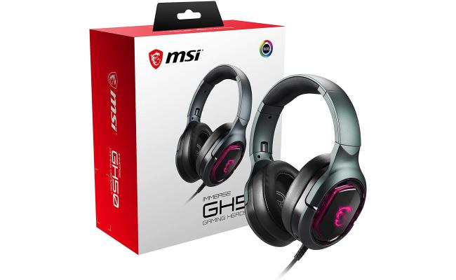 MSI Immerse GH50 7.1 Surround Sound RGB Mystic Light Metal Foldable